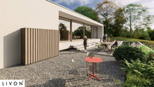 Lade das Bild in den Galerie-Viewer, Outdoorküche ETERNITY – aufklappbarer Schrank mit Holzverkleidung