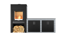 Lade das Bild in den Galerie-Viewer, Outdoorküche Grill Everest inkl. Grillmotor und Seitenablalge