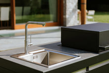 Lade das Bild in den Galerie-Viewer, outdoorküche-deluxe-mit-kühlschrank-gartengrill