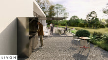 Lade das Bild in den Galerie-Viewer, outdoorküche-schrank-metal-gartengrill