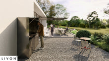 Lade das Bild in den Galerie-Viewer, outdoorküche-schrank-metal-gartengrill