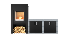 Lade das Bild in den Galerie-Viewer, Outdoorküche Grill Everest inkl. Grillmotor und Seitenablalge

