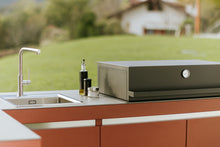 Lade das Bild in den Galerie-Viewer, outdoorküche-deluxe-mit-bartisch-gartengrill
